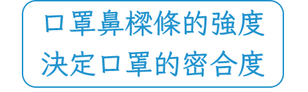 一申全球 Eason Global 口罩鼻樑條的強度決定口罩的密合度